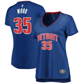 Detroit Pistons Christian Wood Fanatics Branded Replica Fast Break Player Icon Jersey Womens - Blue | Ireland I2922B8