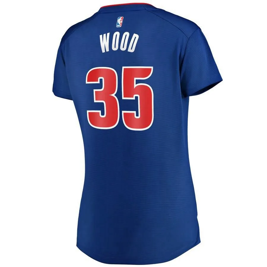 Detroit Pistons Christian Wood Fanatics Branded Replica Fast Break Player Icon Jersey Womens - Blue | Ireland I2922B8