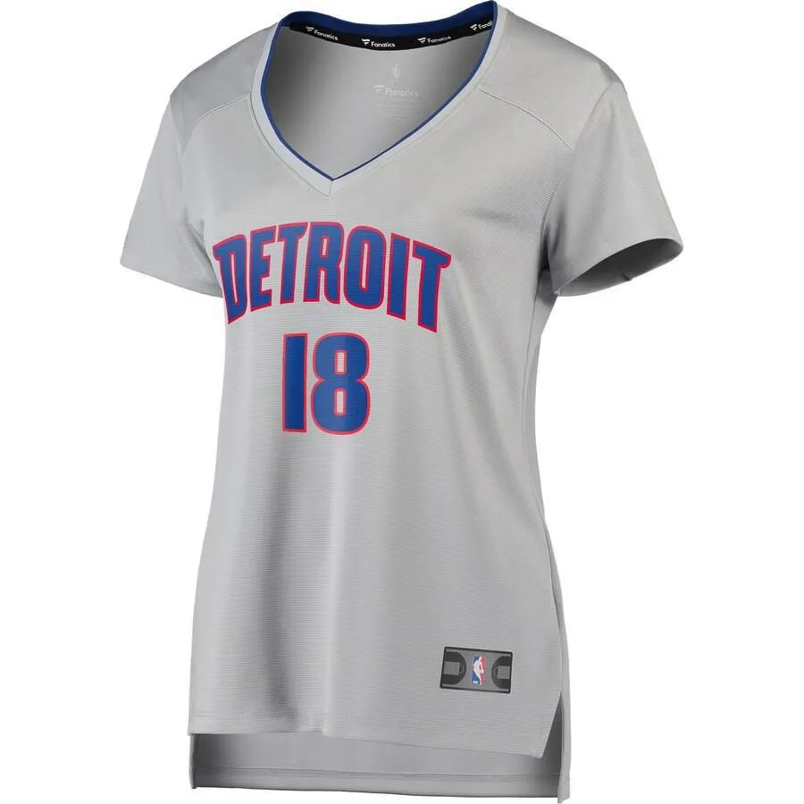 Detroit Pistons Jordan Bone Fanatics Branded Replica Fast Break Player Statement Jersey Womens - Grey | Ireland X4192Z9