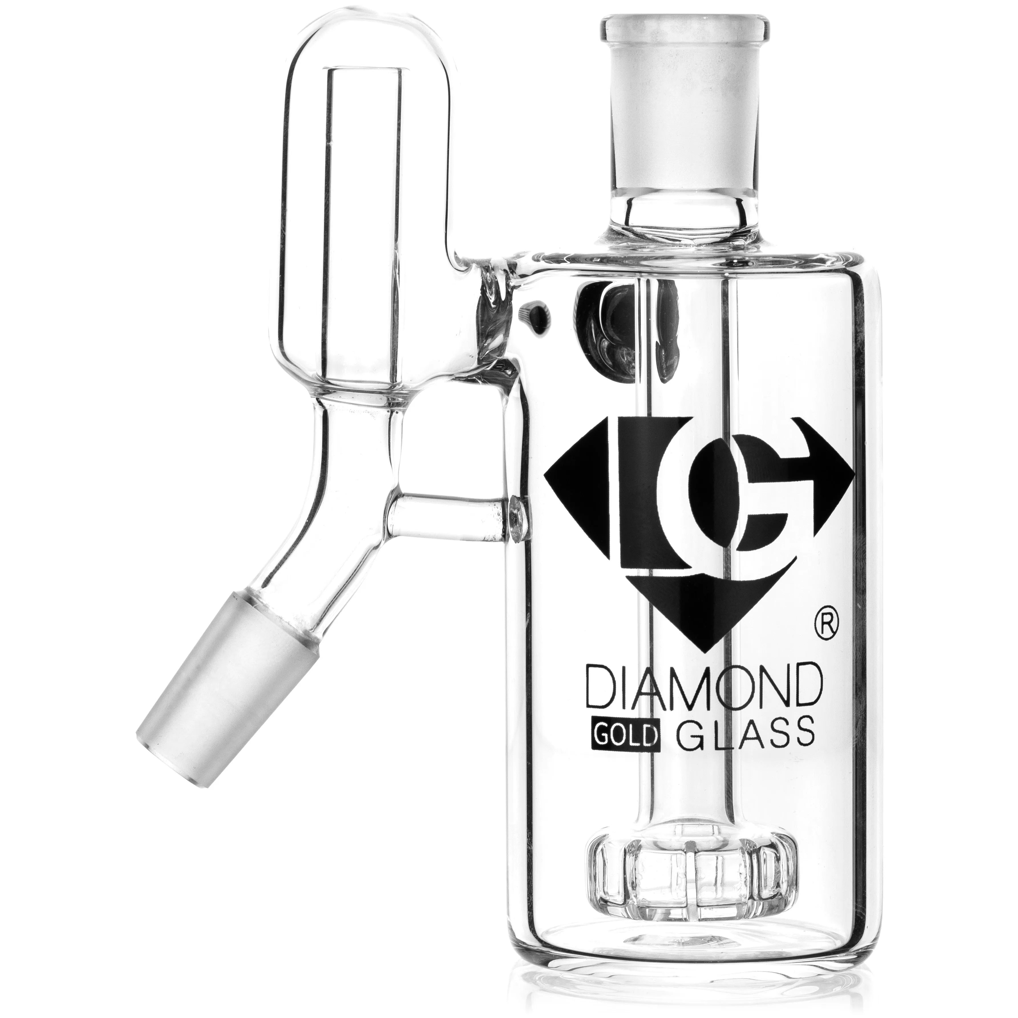 Diamond Purify Ash Catcher w/ 14mm Joint, 45 Angle, by Diamond Glass