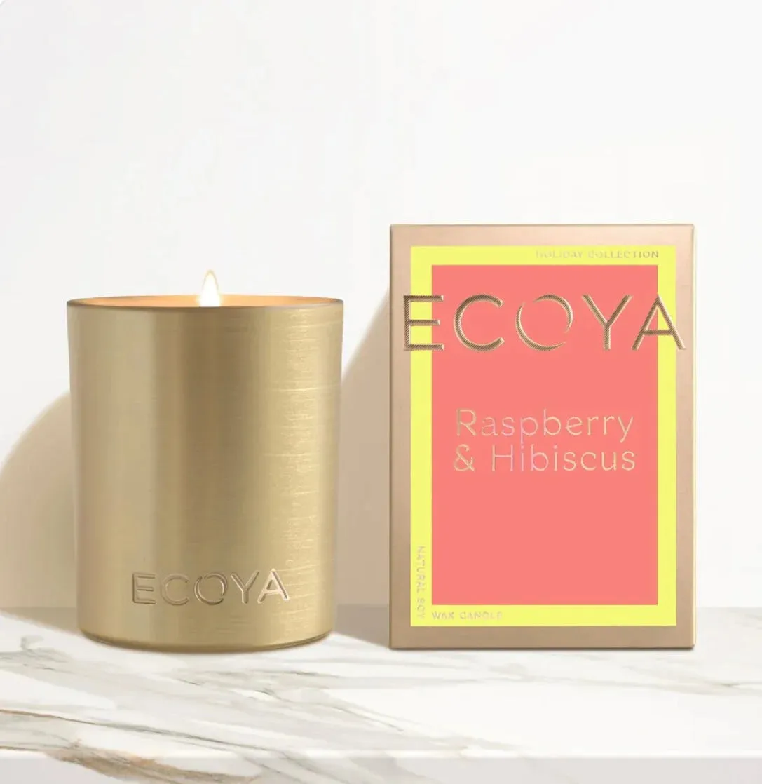 Ecoya Raspberry & Hibiscus Goldie Candle 460g