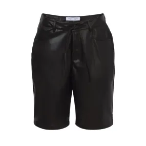 Faux Leather Shorts