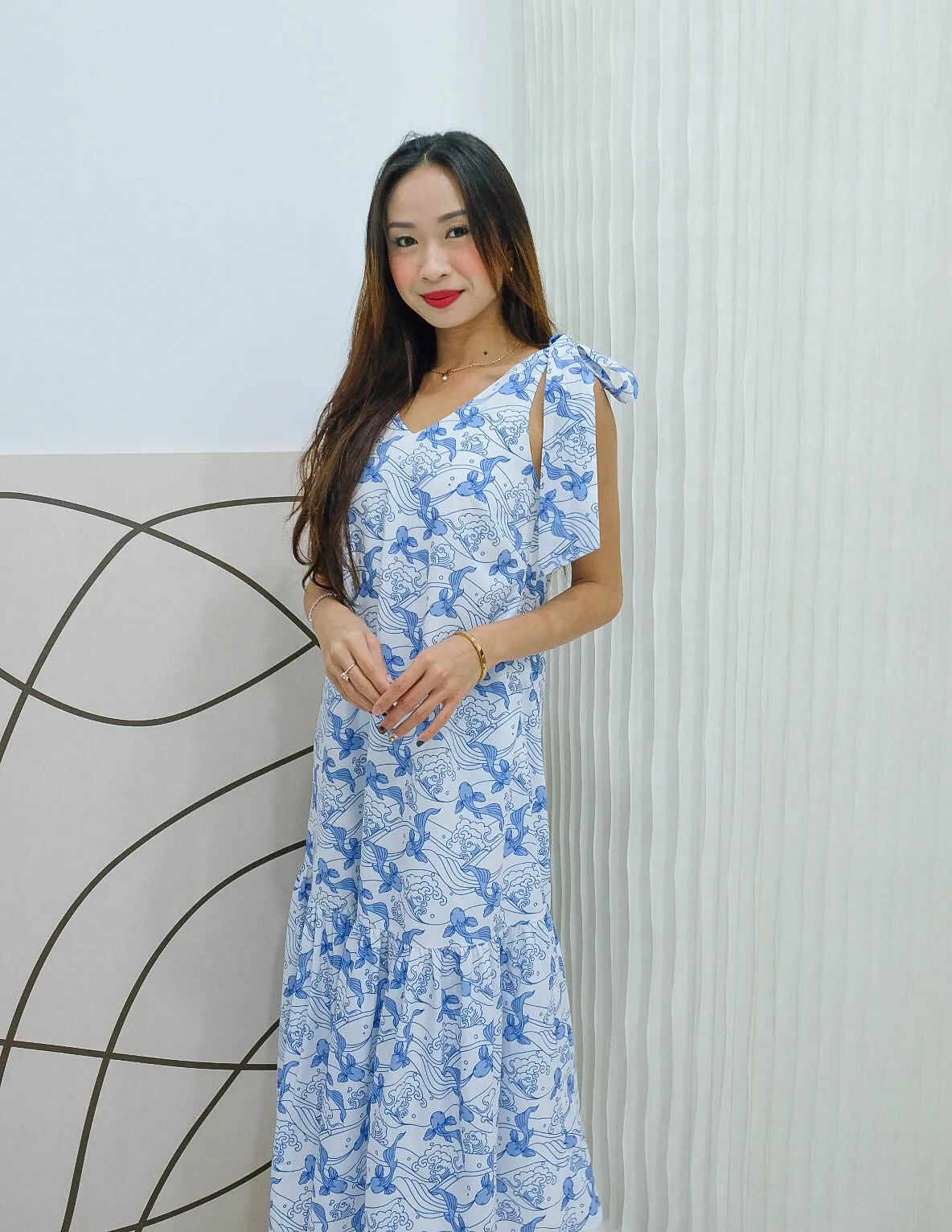 Fei Dress in Koi