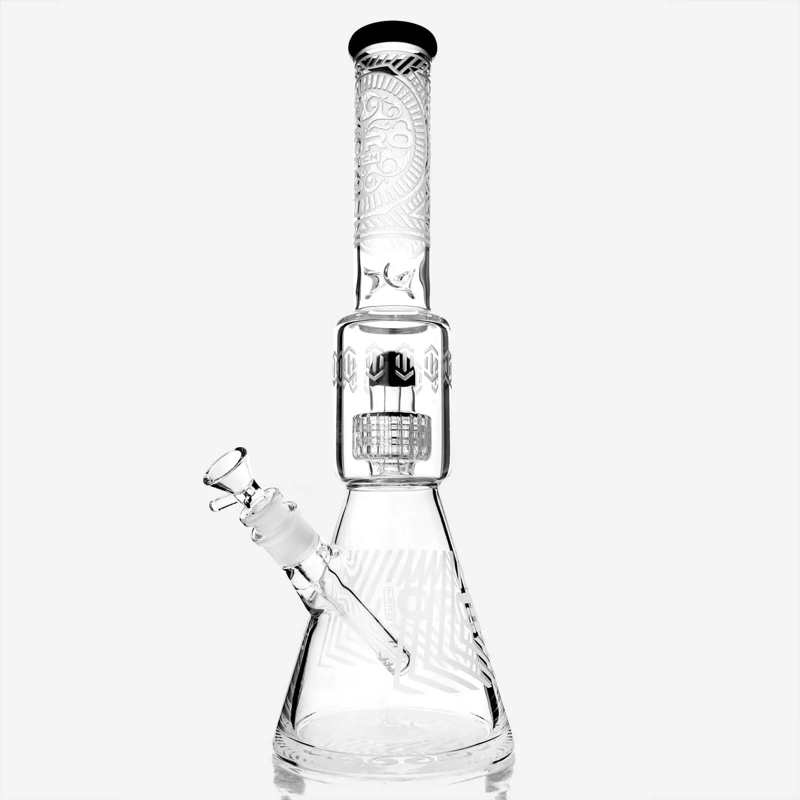 Frosted Sacred Geometry Beaker Bong Matrix Perc