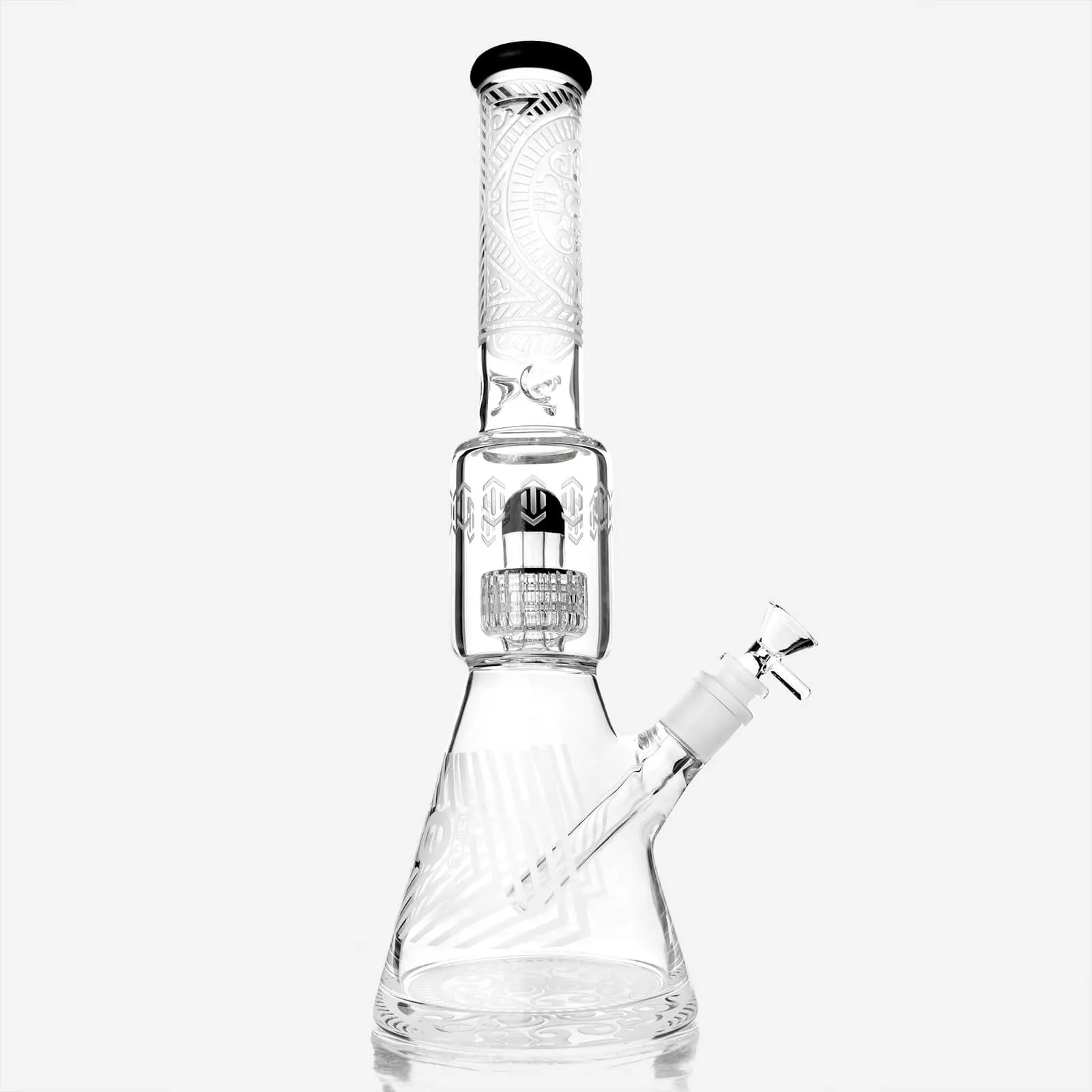 Frosted Sacred Geometry Beaker Bong Matrix Perc