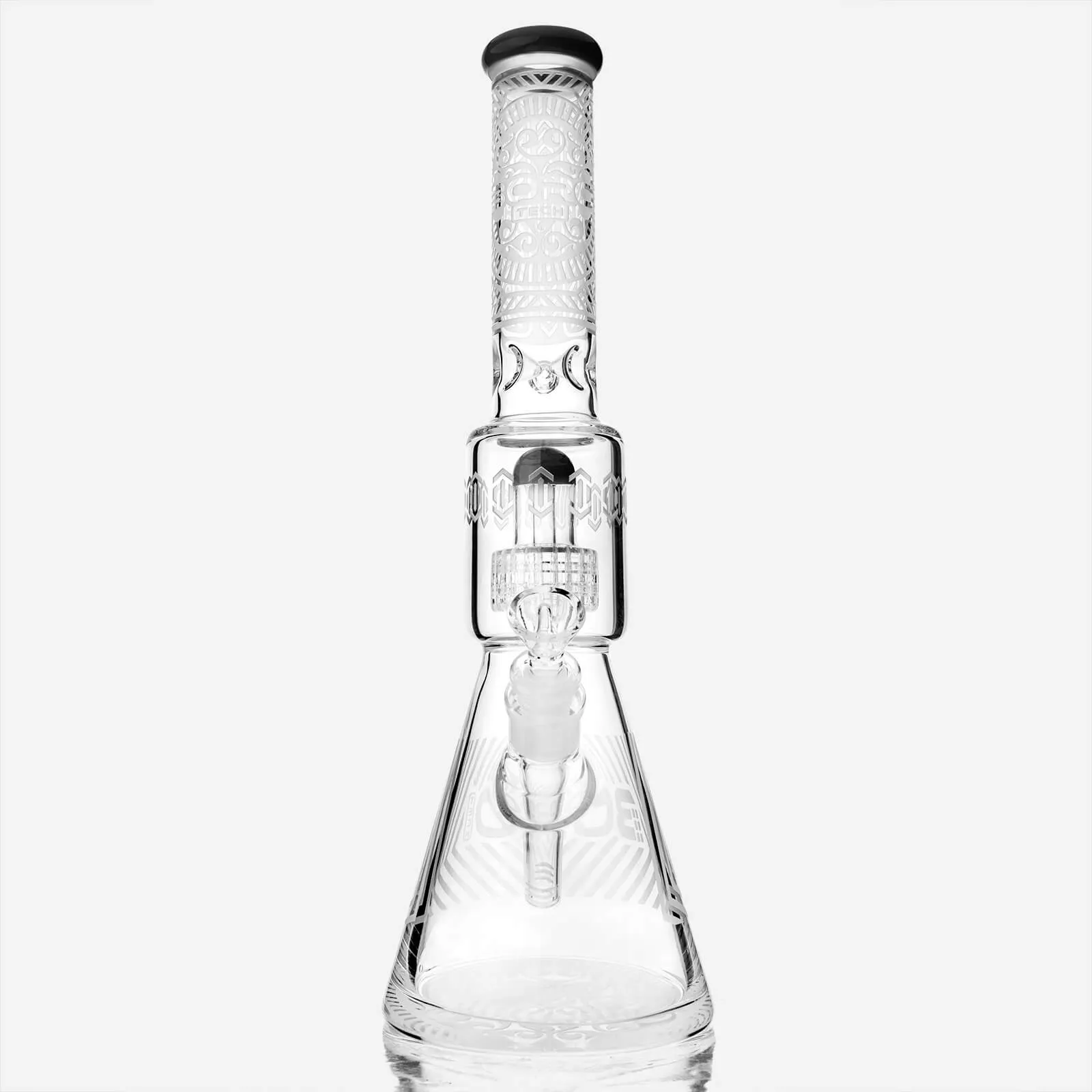 Frosted Sacred Geometry Beaker Bong Matrix Perc