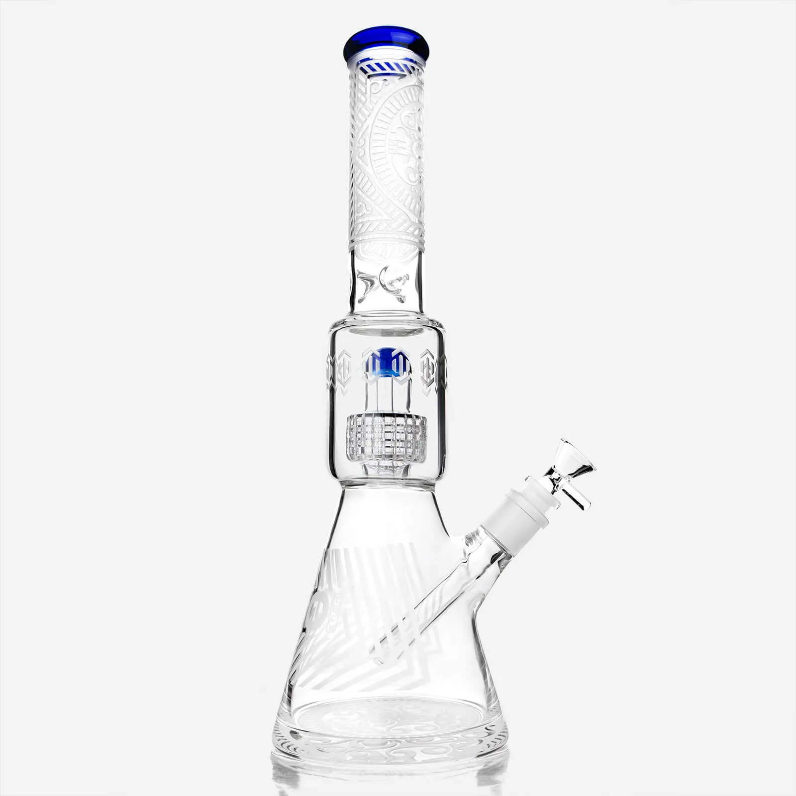 Frosted Sacred Geometry Beaker Bong Matrix Perc