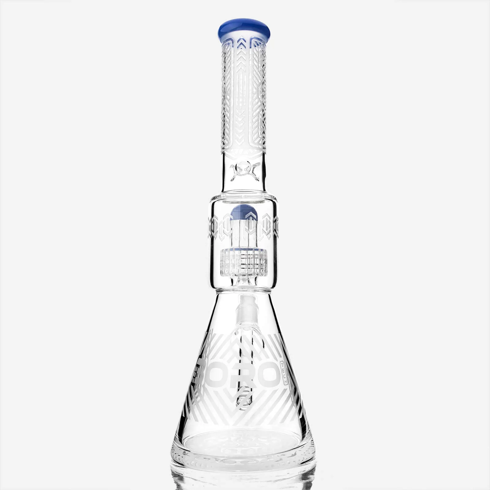 Frosted Sacred Geometry Beaker Bong Matrix Perc