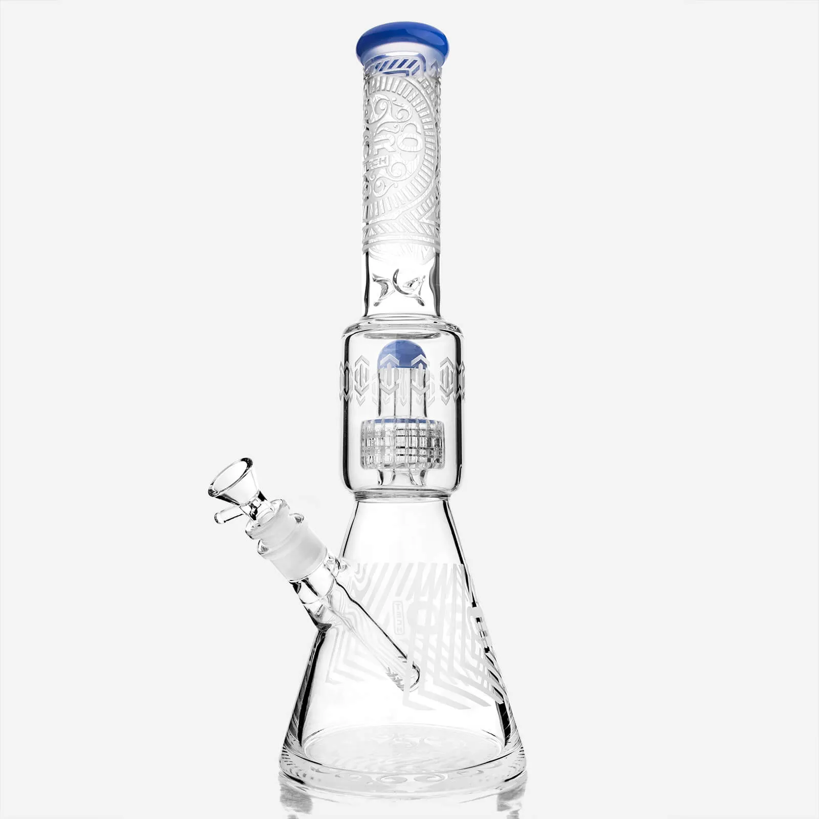 Frosted Sacred Geometry Beaker Bong Matrix Perc