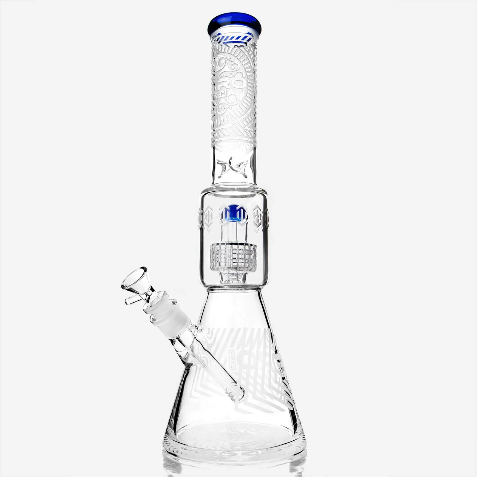 Frosted Sacred Geometry Beaker Bong Matrix Perc