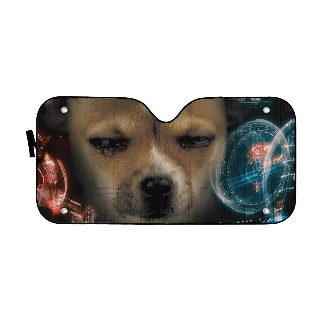 Gearhuman 3D Iron Man HUD Dog Auto Sunshade