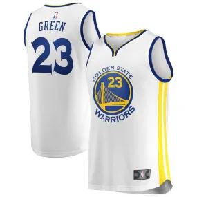 Golden State Warriors Draymond Green Fanatics Branded Replica Fast Break Player Association Jersey Kids - White | Ireland G6615D0