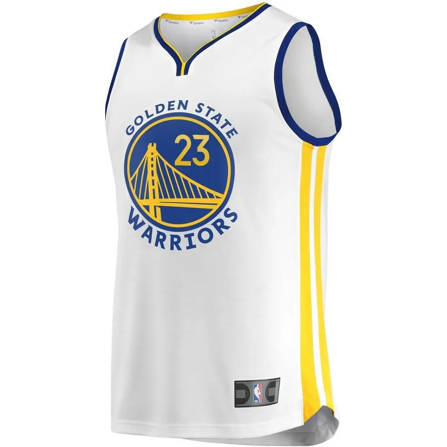 Golden State Warriors Draymond Green Fanatics Branded Replica Fast Break Player Association Jersey Kids - White | Ireland R7624G1