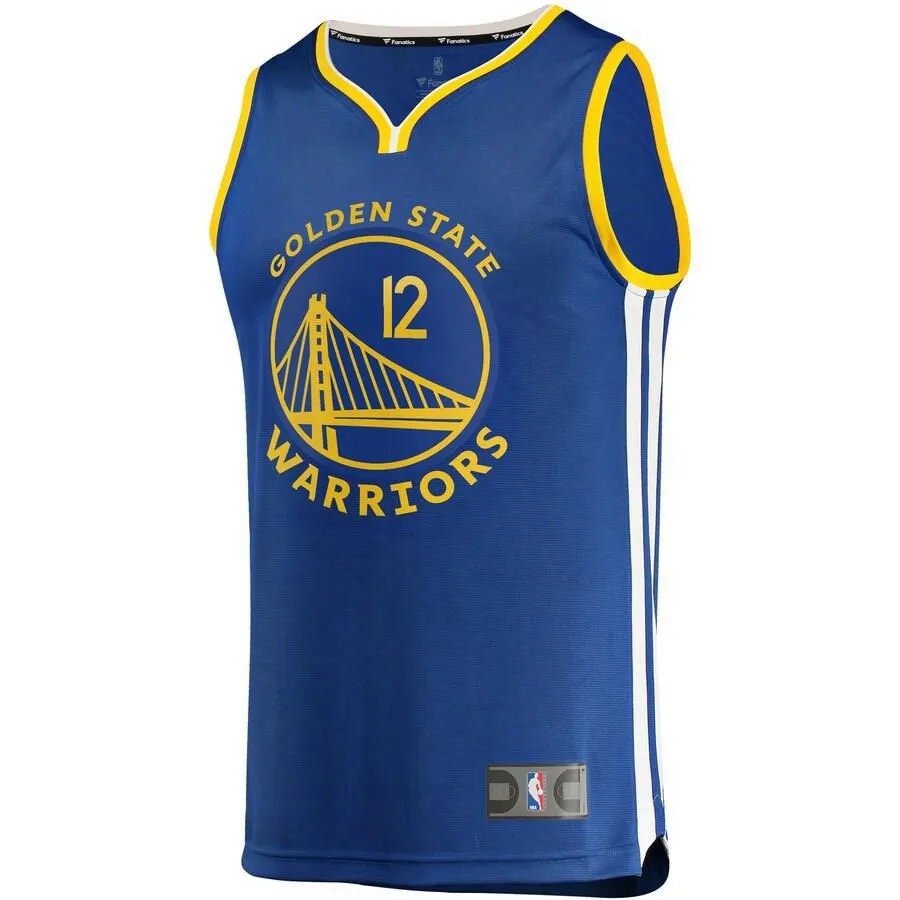 Golden State Warriors Ky Bowman Fanatics Branded Fast Break Player Icon Jersey Kids - Blue | Ireland A7189R4