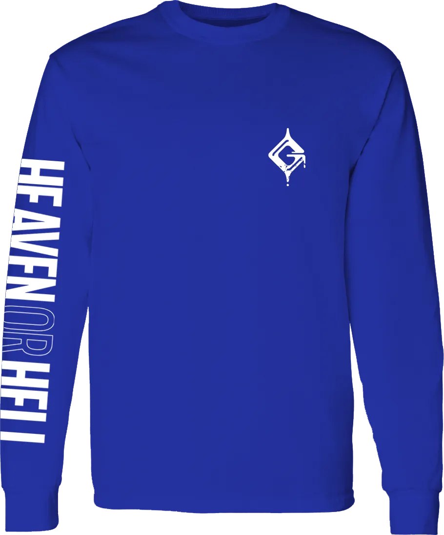 GUILTY GEAR - 'Heaven Or Hell' Long Sleeve Shirt - Blue