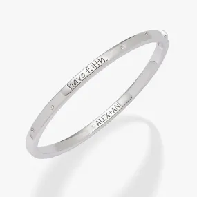 'Have Faith' Mantra Bangle