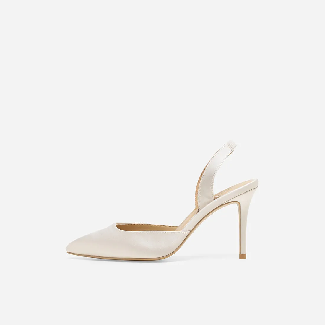 Hebe Satin Slingback Pumps