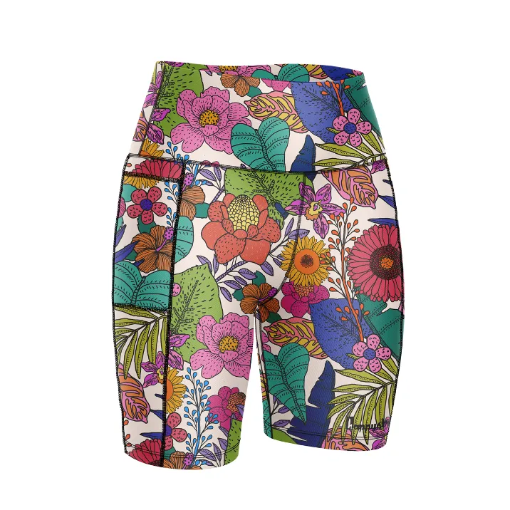 ''I'll bring you flowers'' fitted shorts