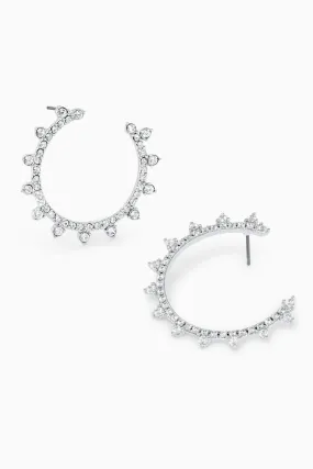 Kelli Pavé Hoop Earrings