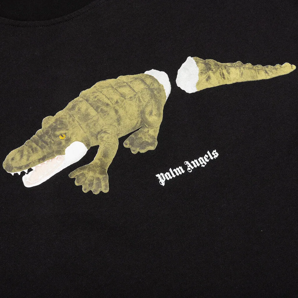 Kids Croco T-Shirt S/S - Black/Green