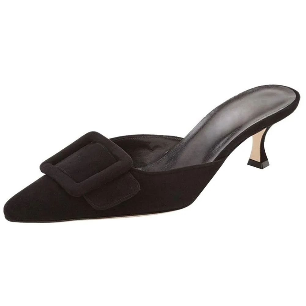 Lainey Buckle Mule