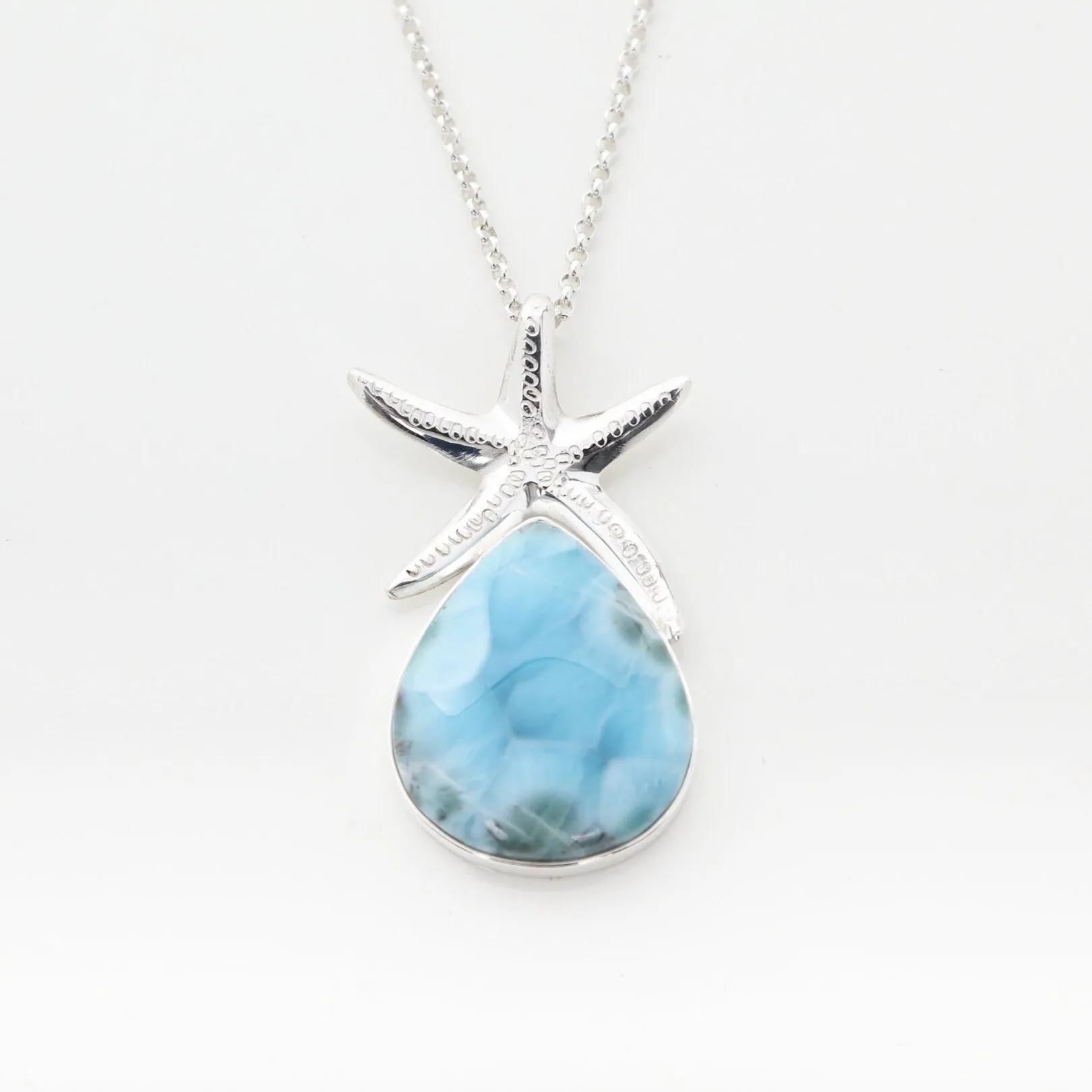 Larimar Starfish Pendant Maika