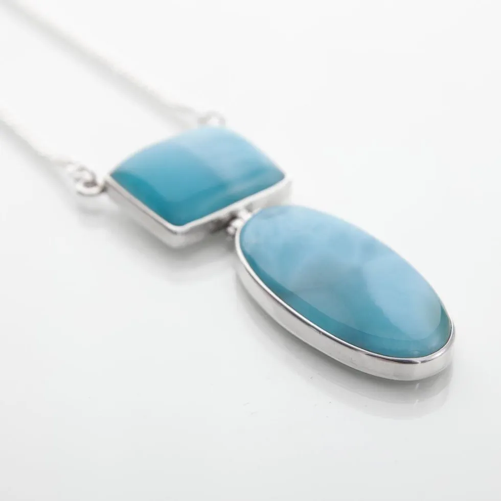 Larimar Stones Necklace Joyful