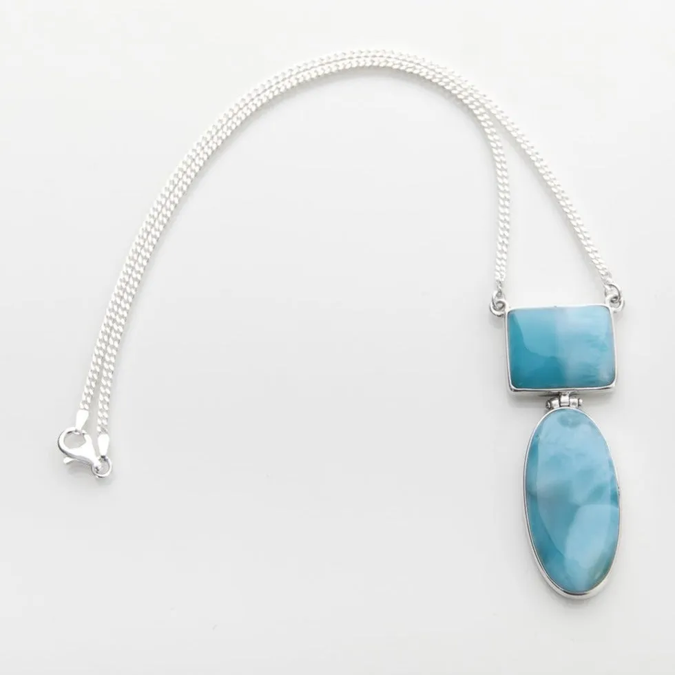 Larimar Stones Necklace Joyful