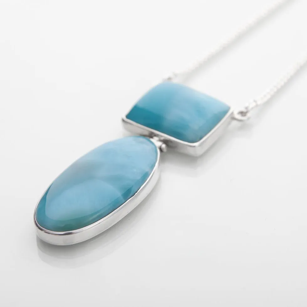 Larimar Stones Necklace Joyful