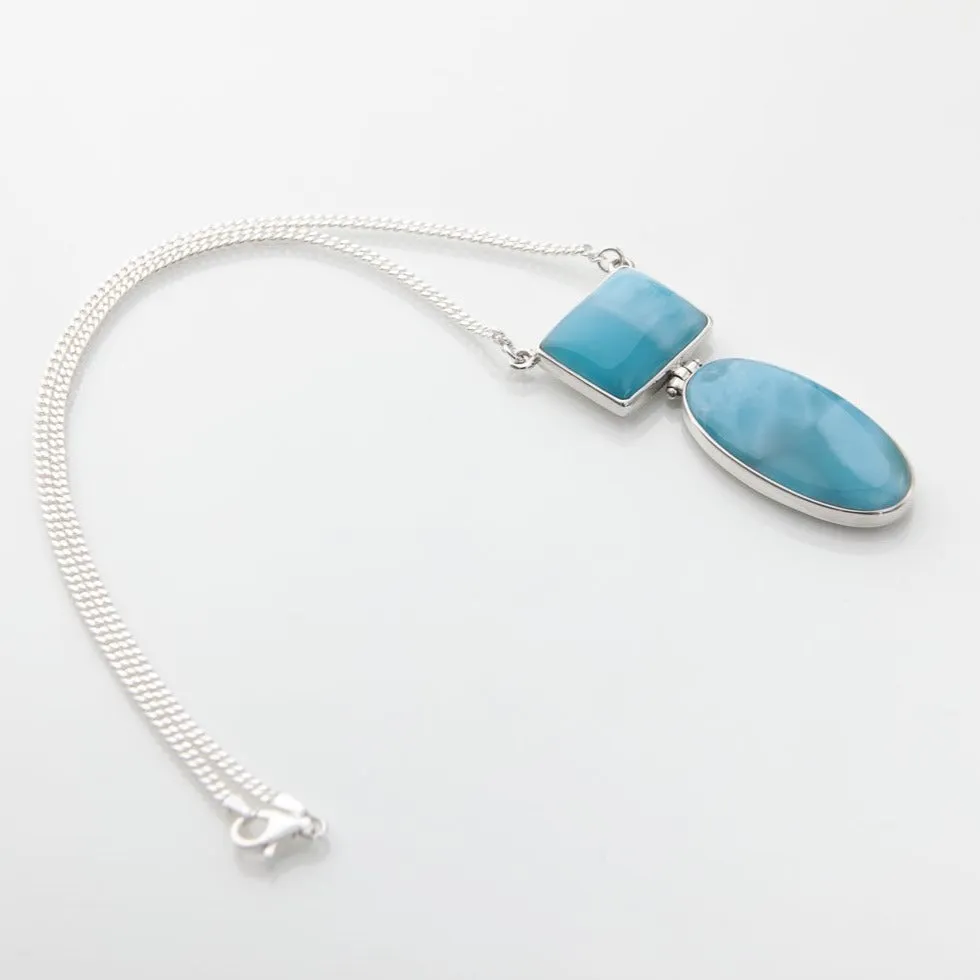 Larimar Stones Necklace Joyful