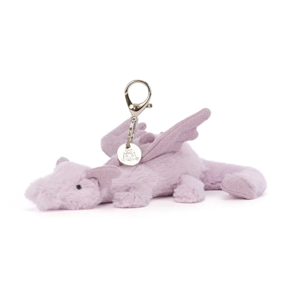 Lavender Dragon Bag Charm