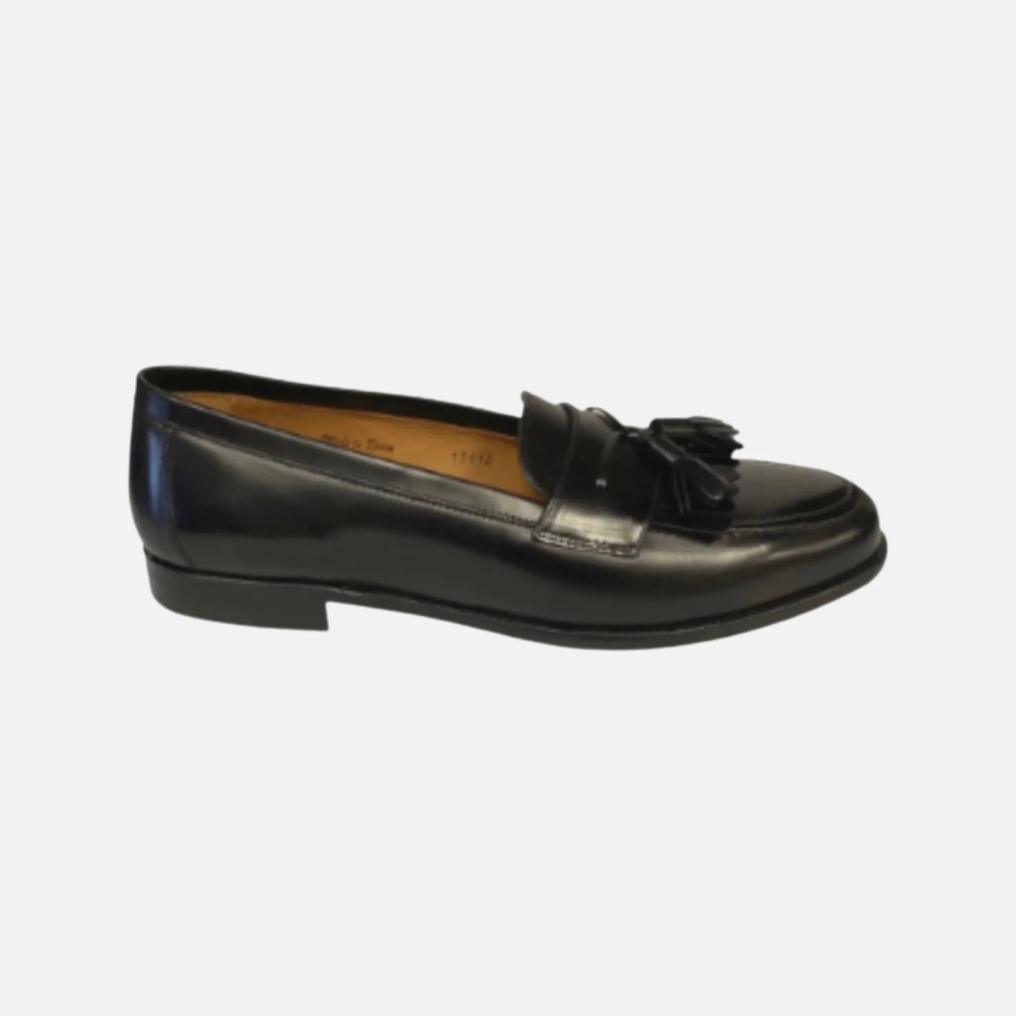 Men’s Tassel Black Loafer with kilt “Santander” by Mezlan | Size 13