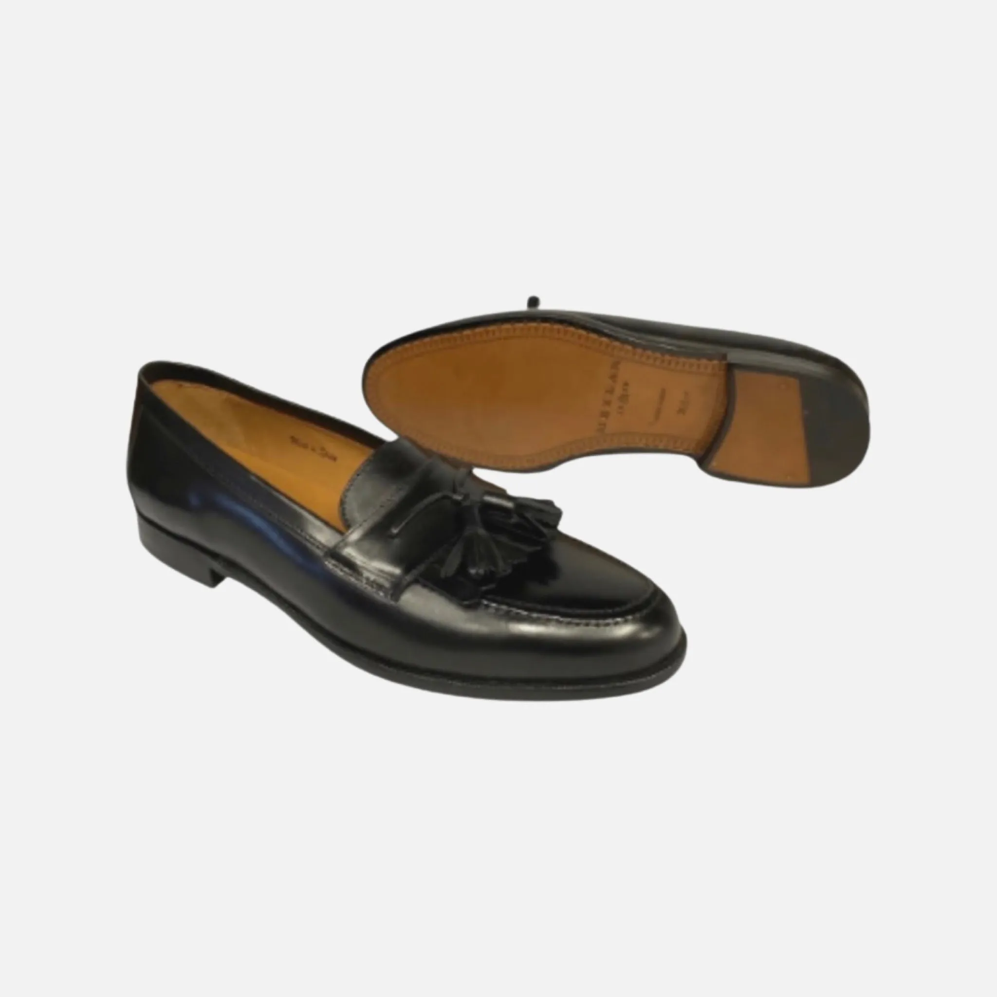 Men’s Tassel Black Loafer with kilt “Santander” by Mezlan | Size 13