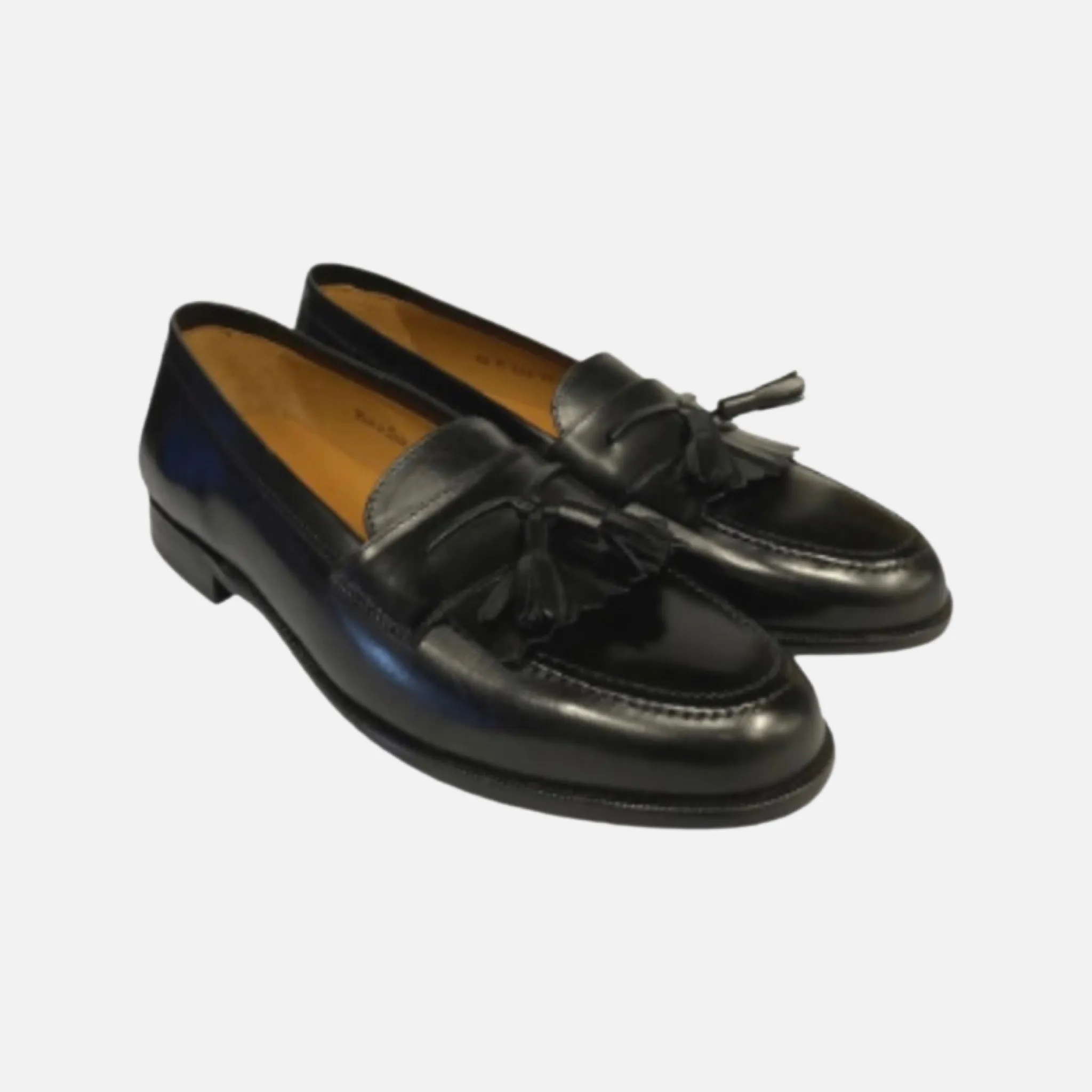 Men’s Tassel Black Loafer with kilt “Santander” by Mezlan | Size 13