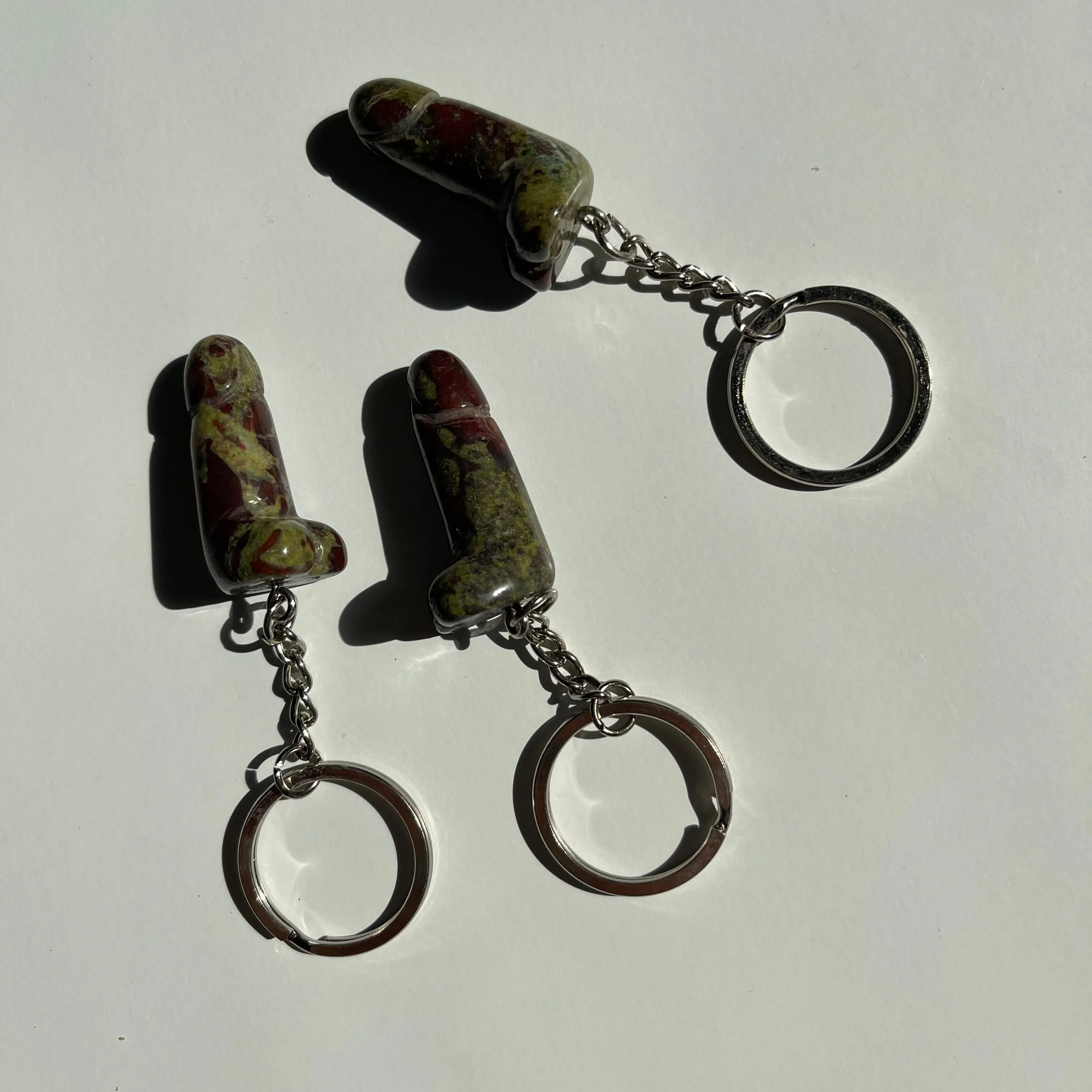 Mini Crystal Phallus Keychain