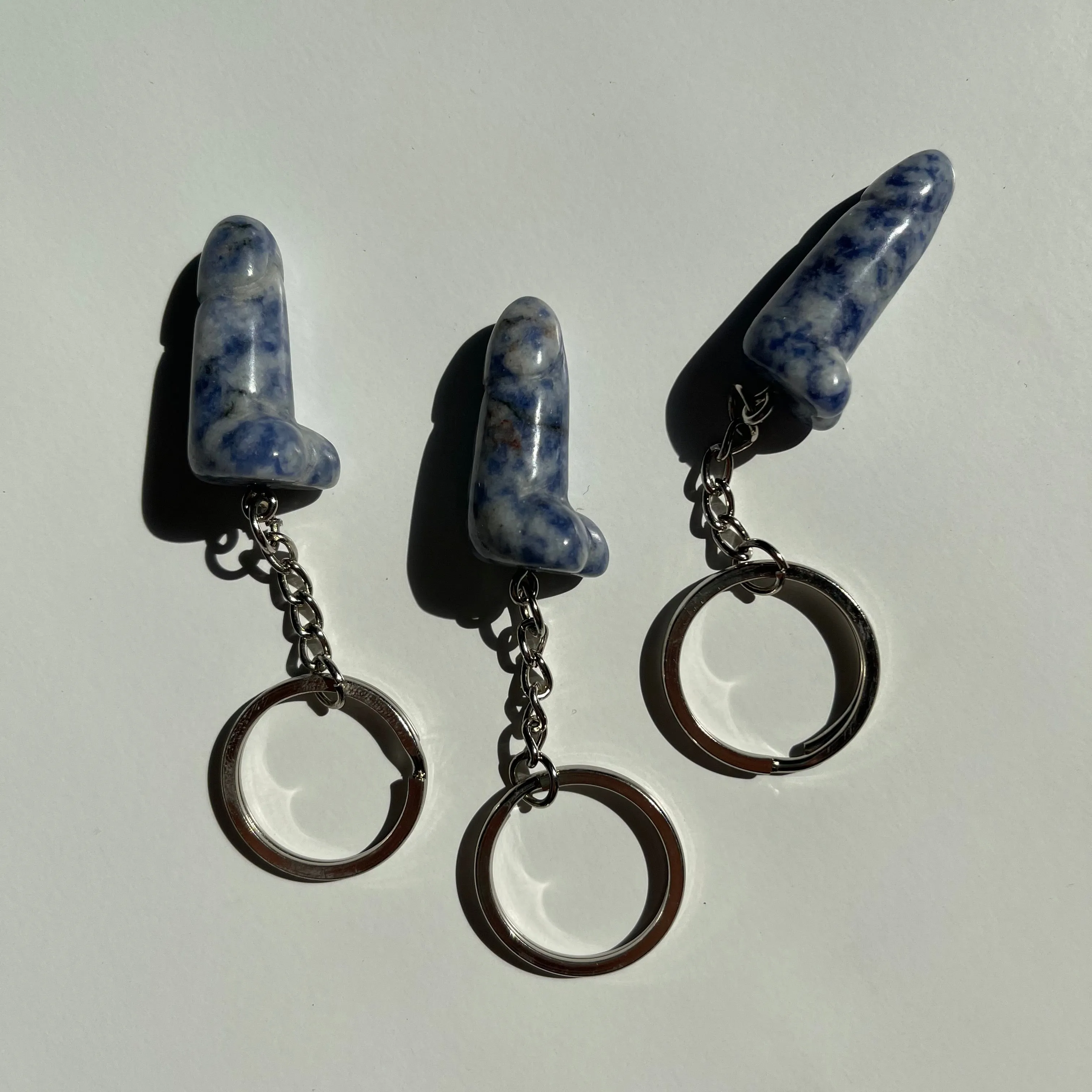 Mini Crystal Phallus Keychain