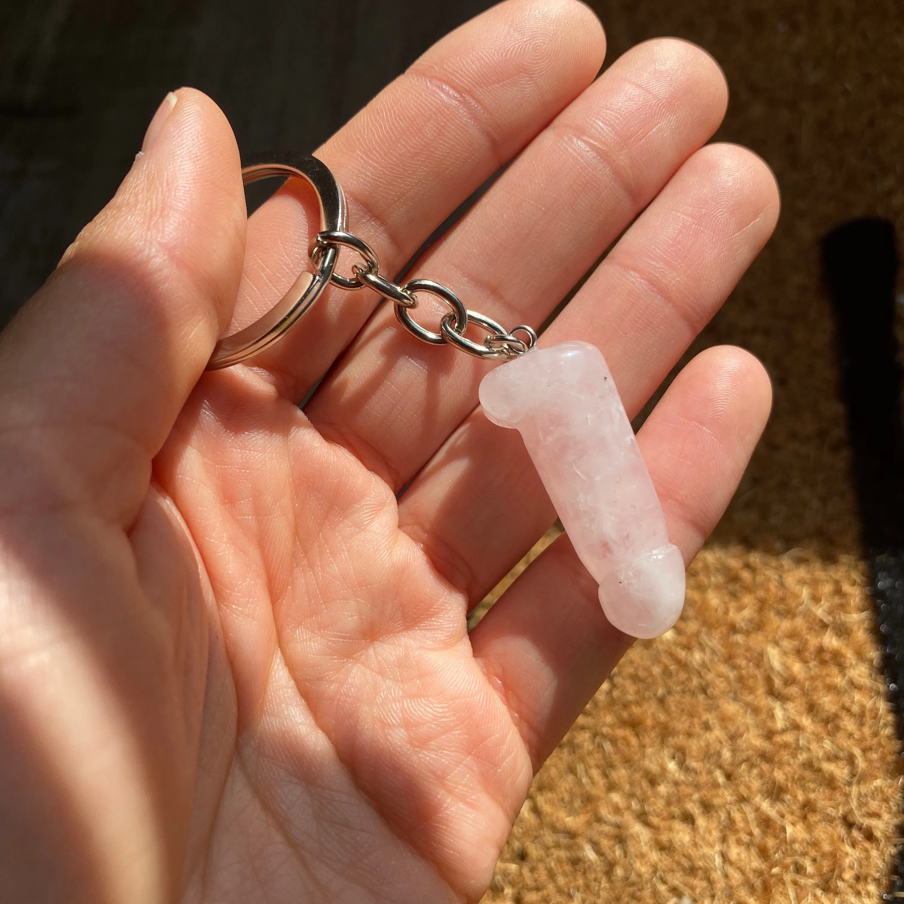 Mini Crystal Phallus Keychain