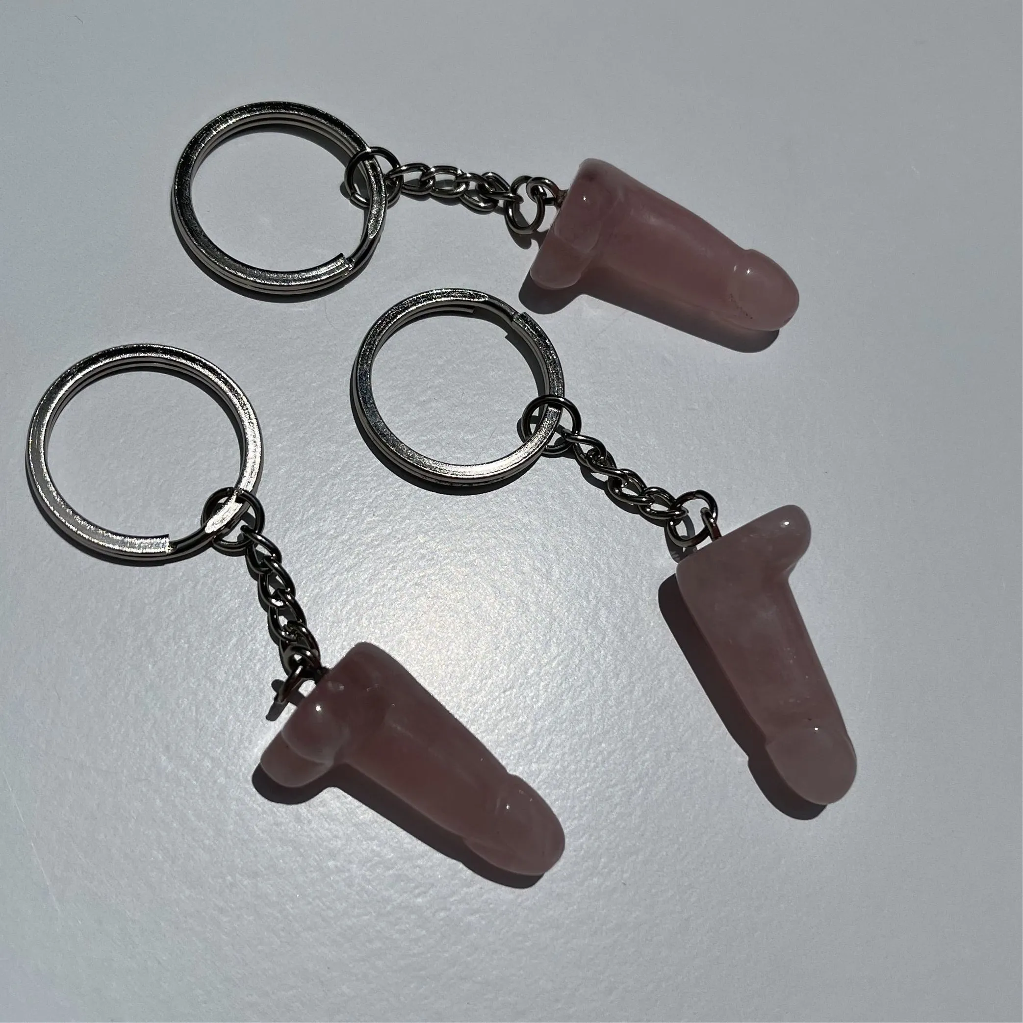 Mini Crystal Phallus Keychain