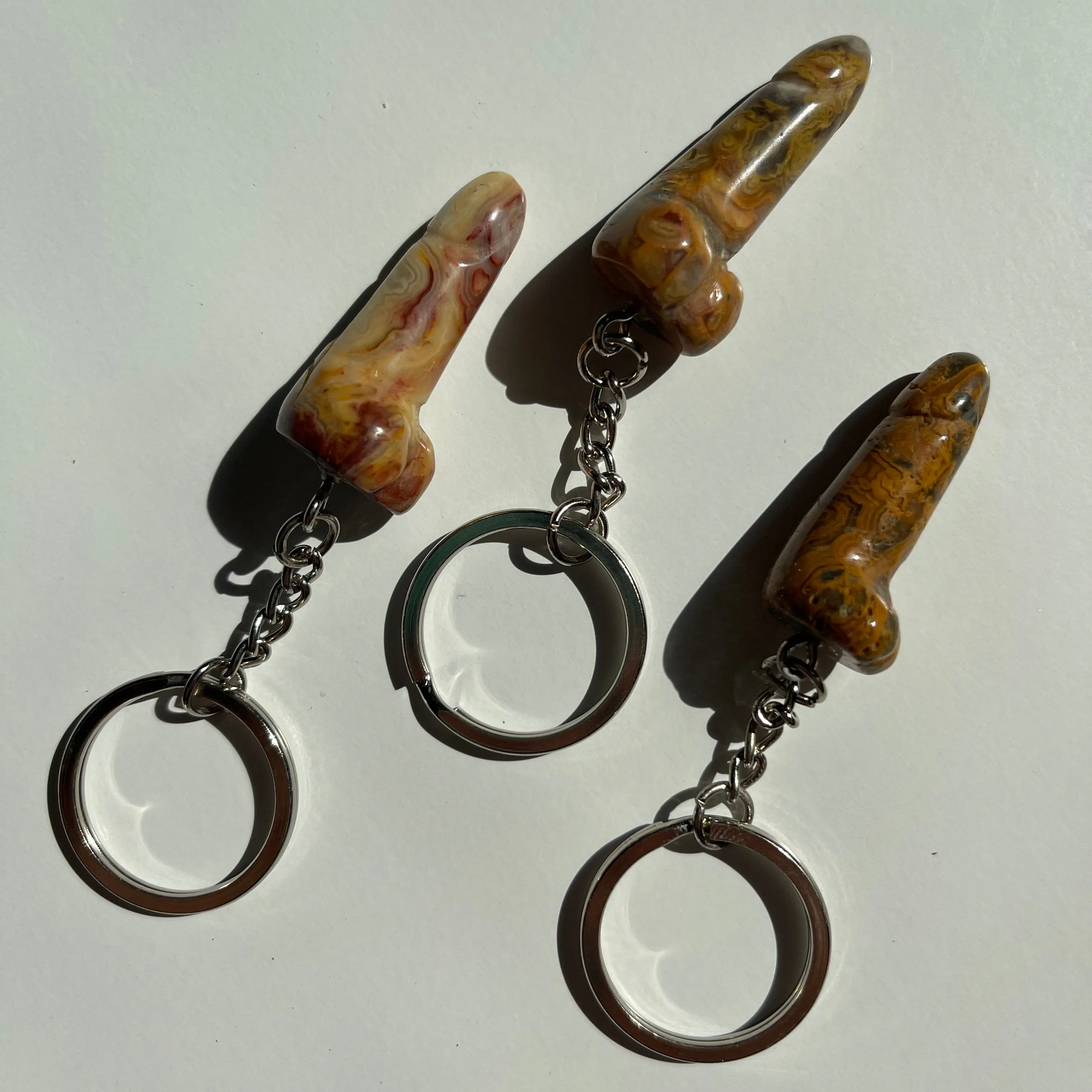 Mini Crystal Phallus Keychain