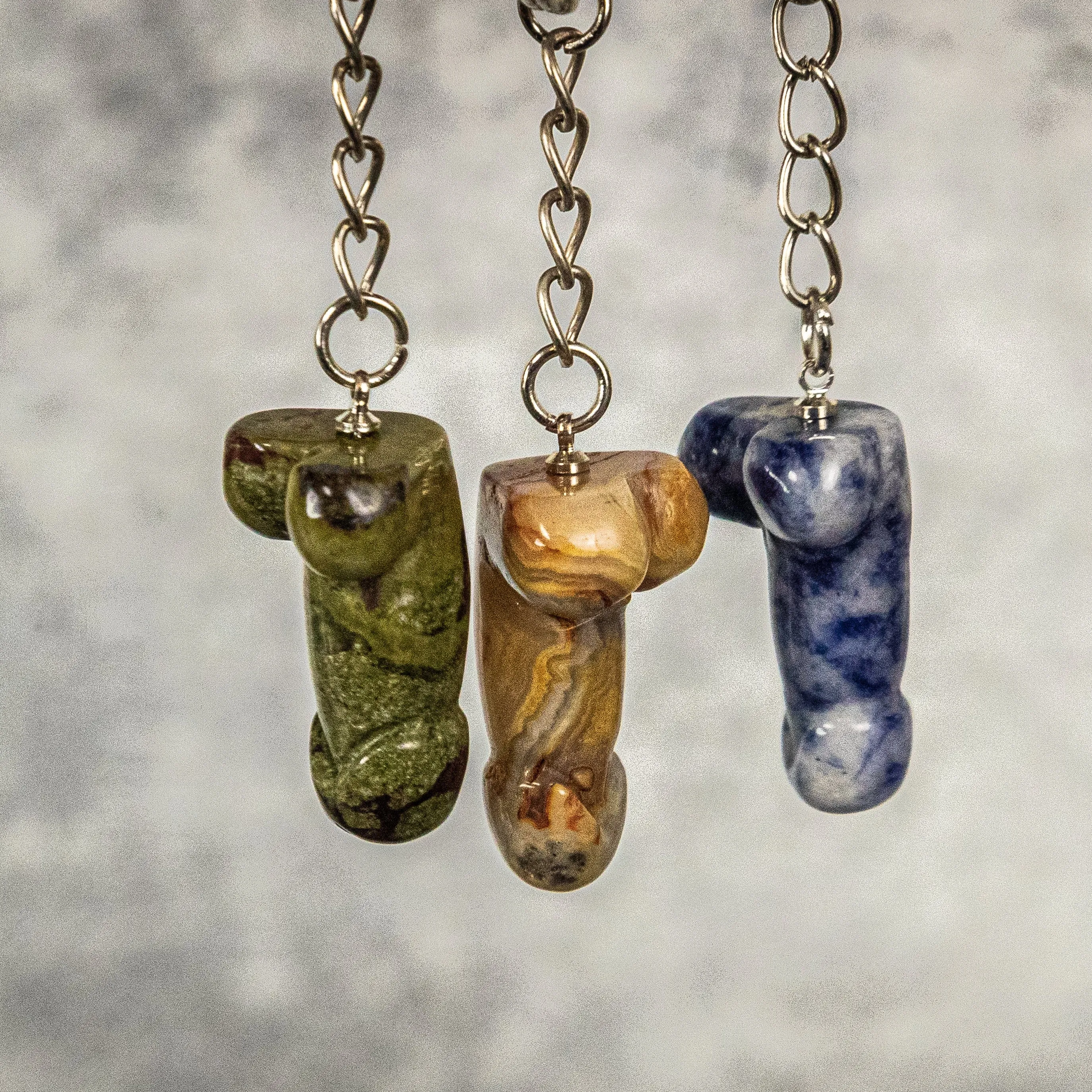 Mini Crystal Phallus Keychain