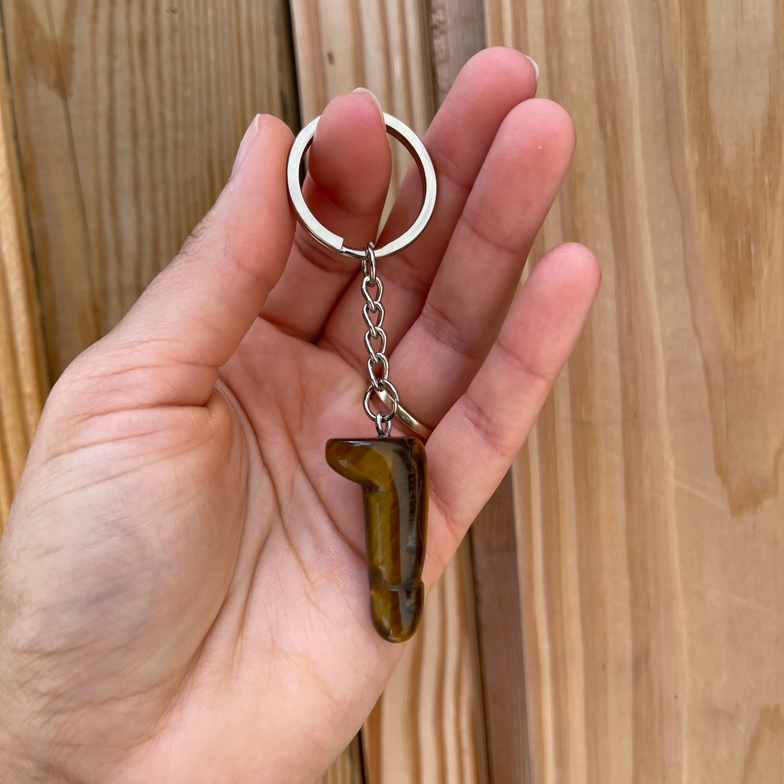 Mini Crystal Phallus Keychain