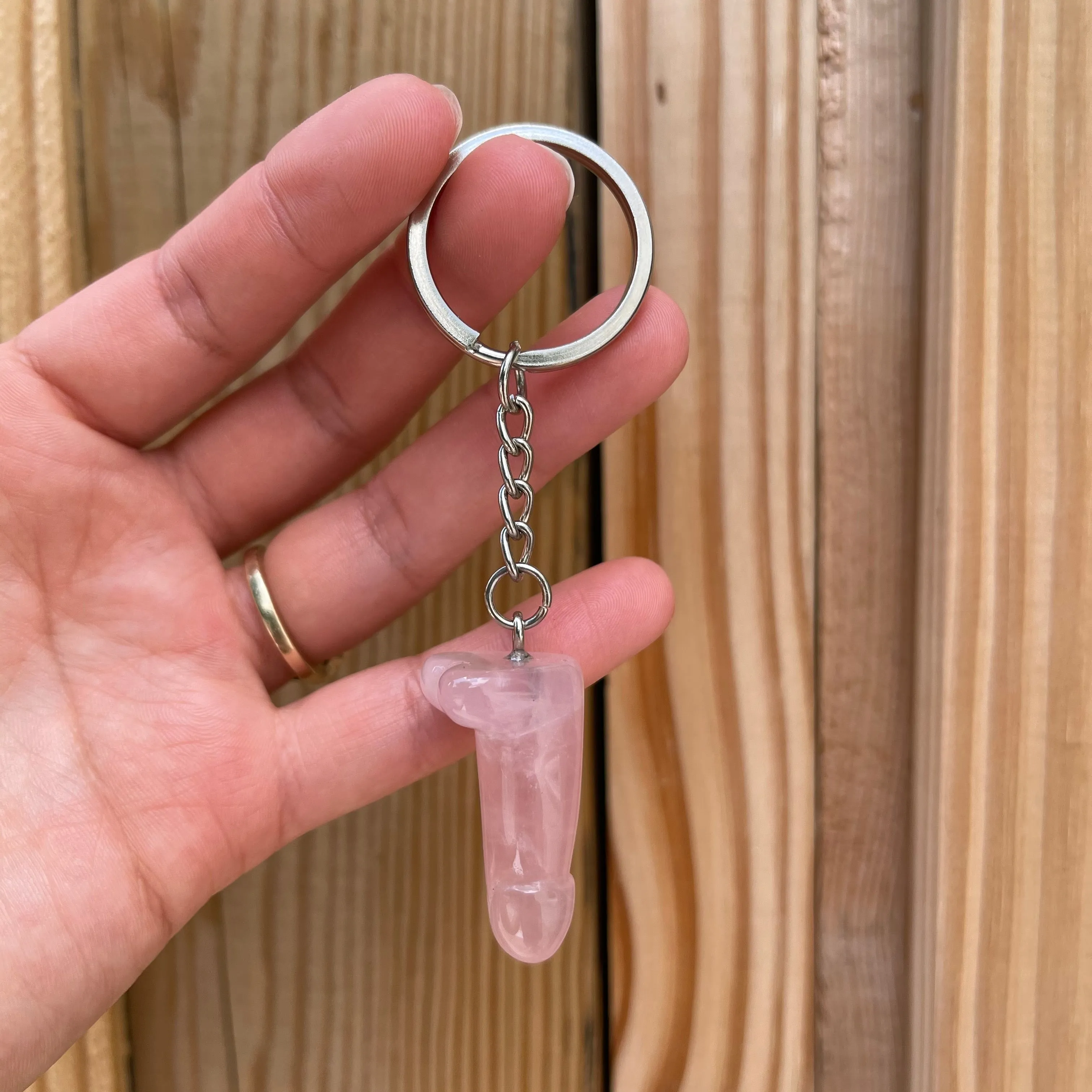 Mini Crystal Phallus Keychain