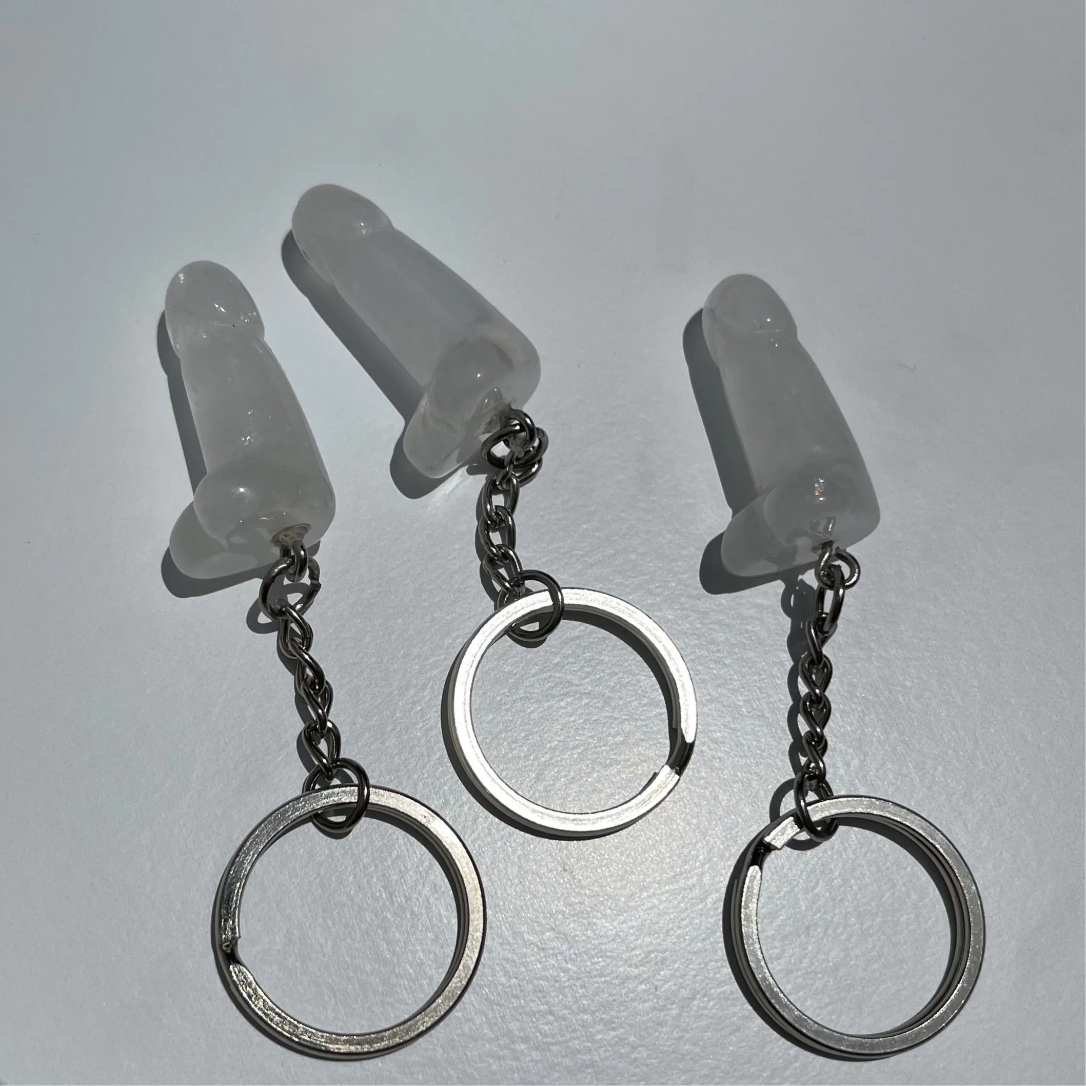 Mini Crystal Phallus Keychain