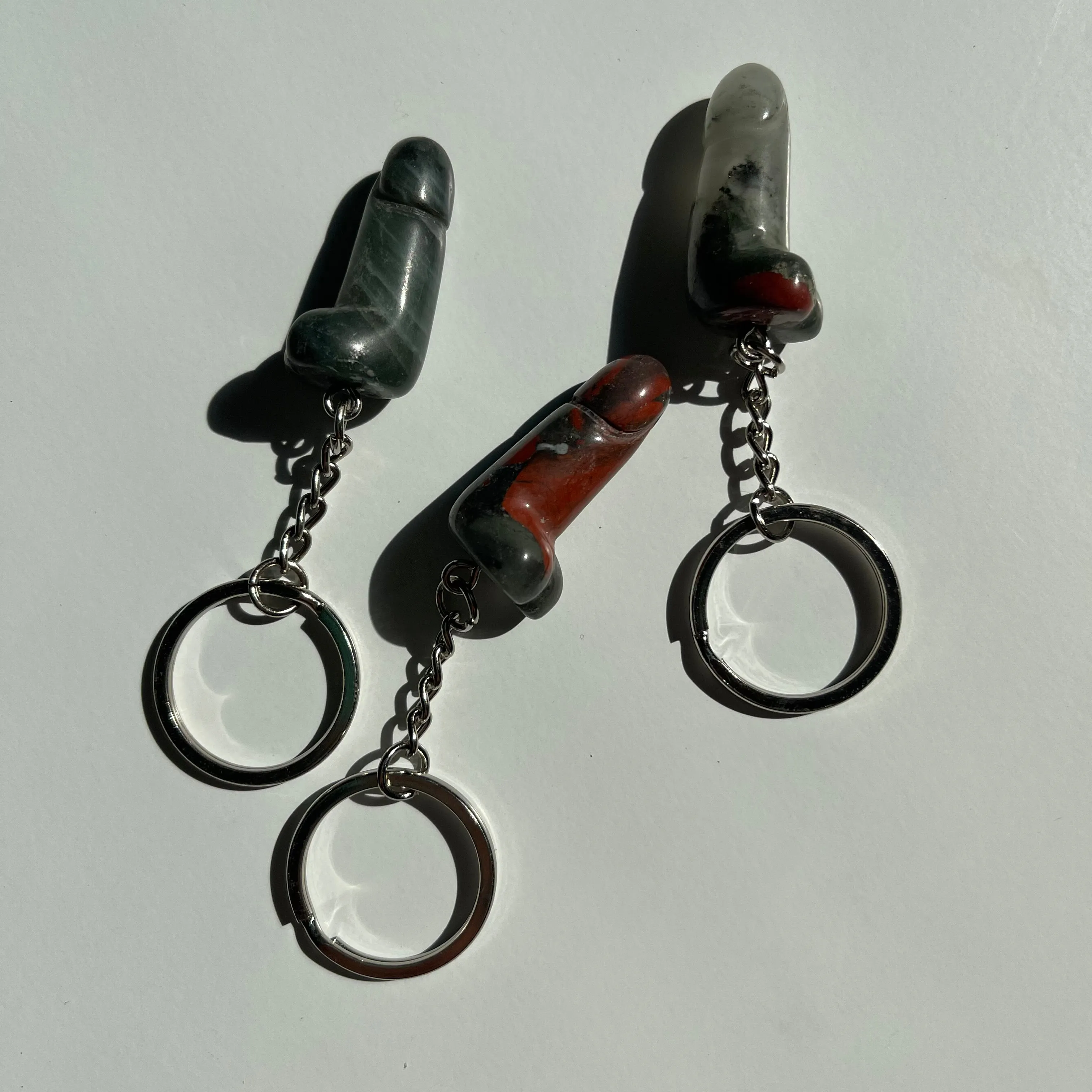 Mini Crystal Phallus Keychain