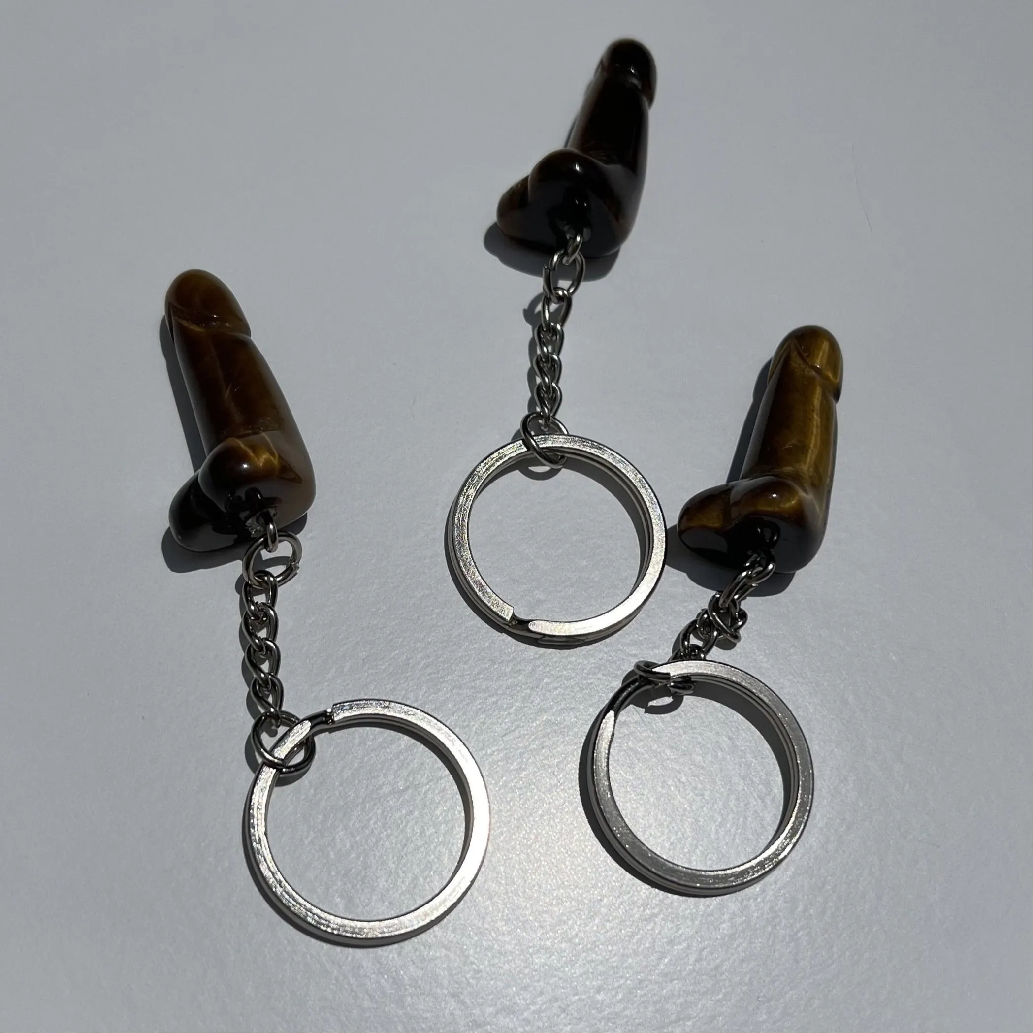 Mini Crystal Phallus Keychain