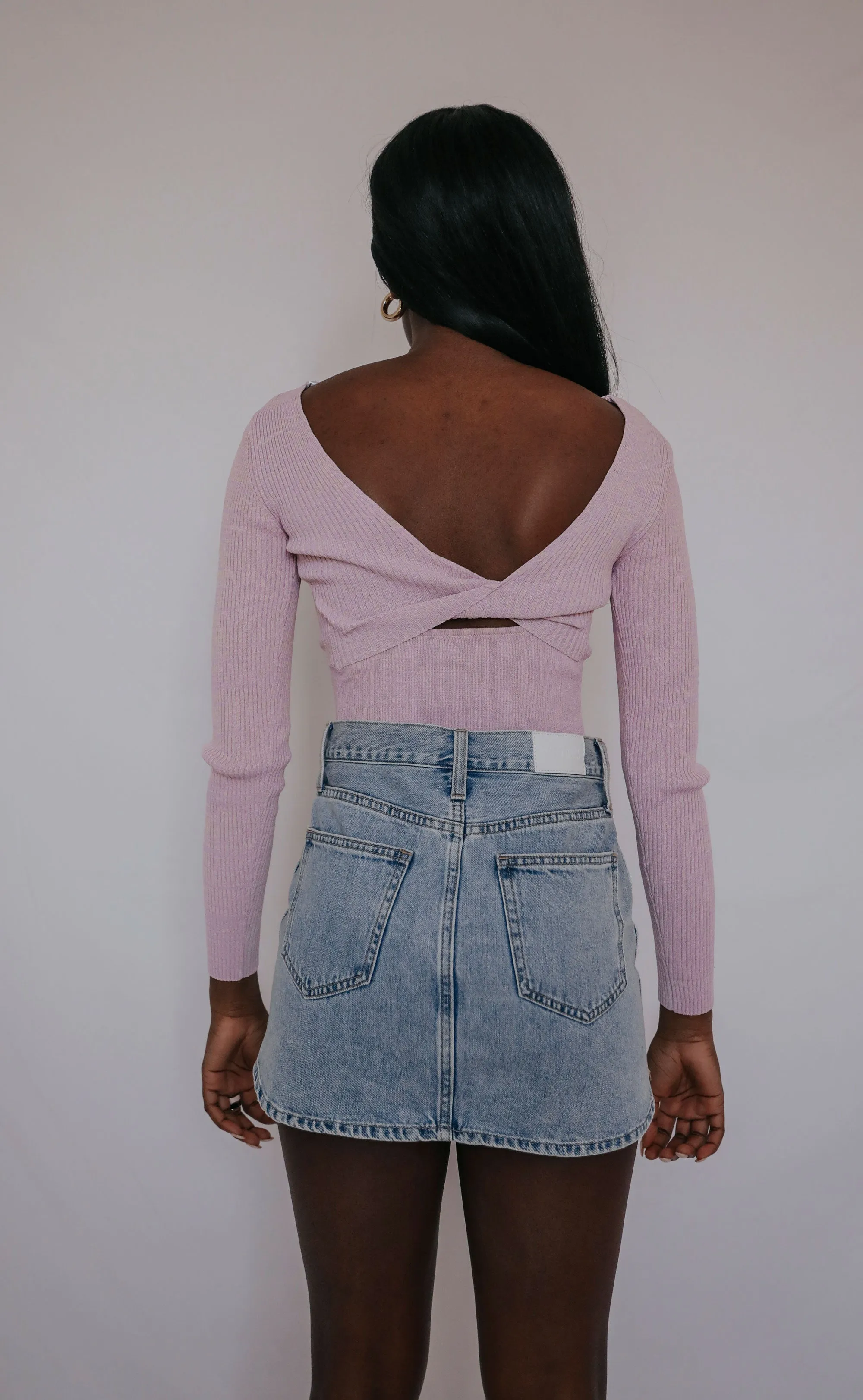 minkpink: fresco twist back top