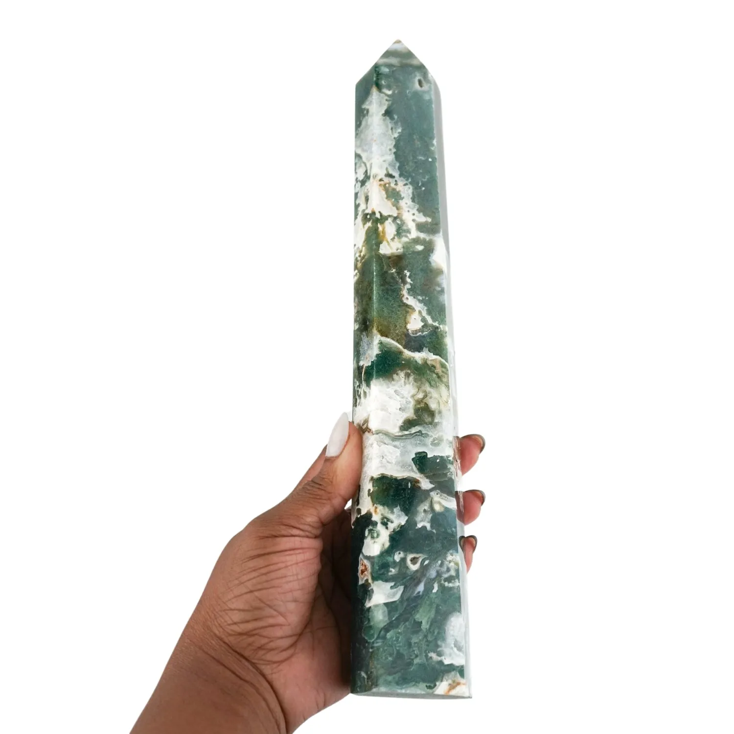 Moss Agate Pillar