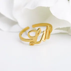 Open Name Ring