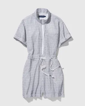 Organic Dobby Stripe Romper