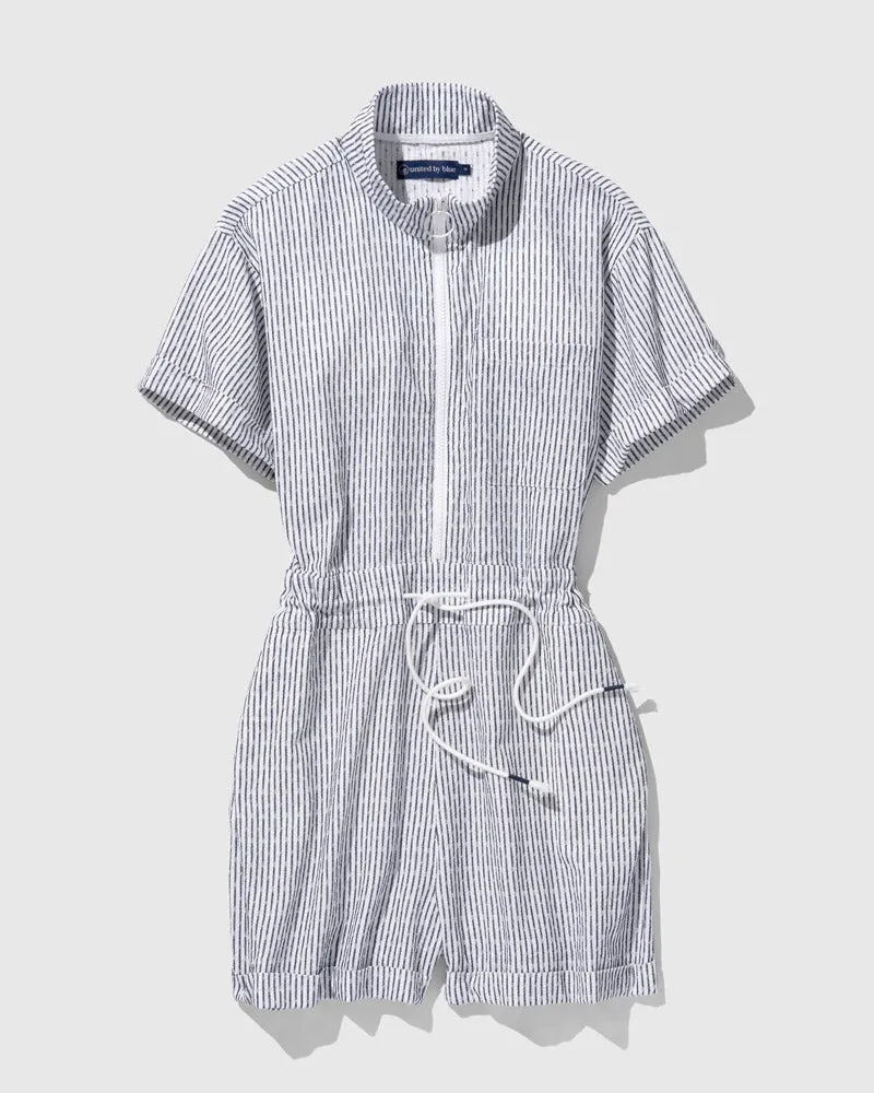 Organic Dobby Stripe Romper